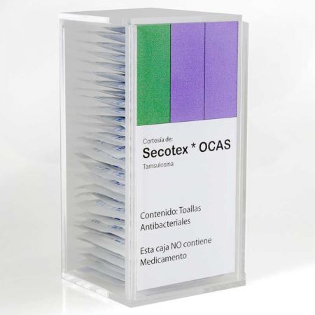 Cajita promocional de Acrílico Secotex