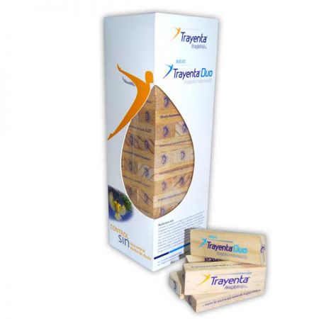 Juego de bloques de madera impresos a 3 tintas y con empaque